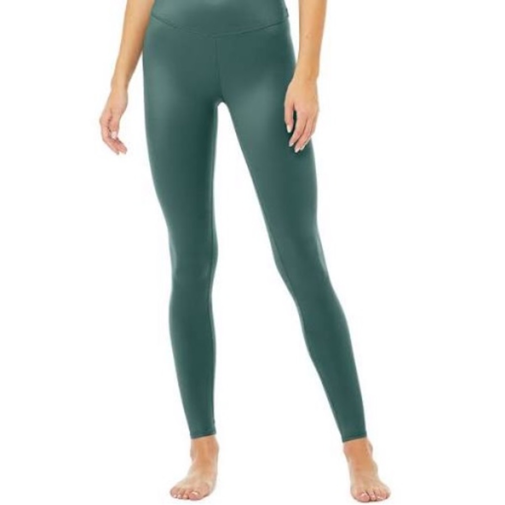 Alo airbrush shine sea grass leggings
